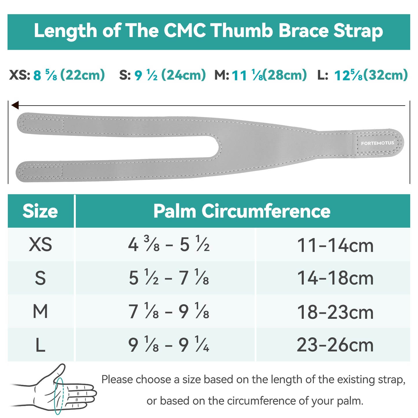 Ortesis para pulgar FORTEMOTUS Prime CMC